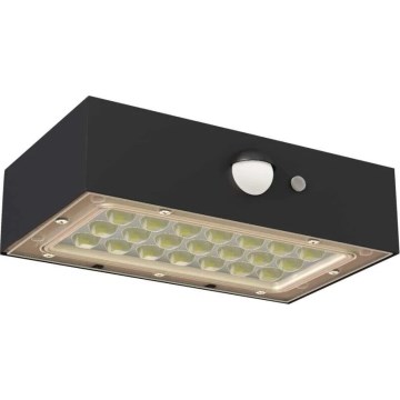 LED Solarni reflektor s senzorjem gibanja LED/3,7V 1200mAh 4000K IP65 črna