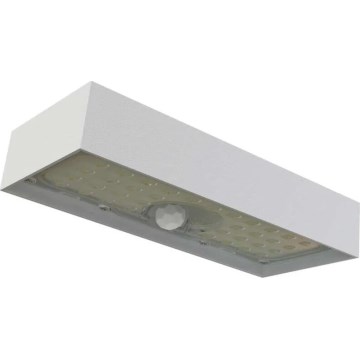 LED Solarni reflektor s senzorjem gibanja LED/3,7V 3000mAh 4000K IP65 bela