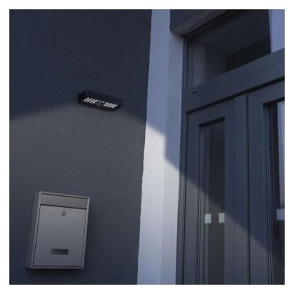 LED Solarni reflektor s senzorjem gibanja LED/3,7V 3000mAh 4000K IP65 črna