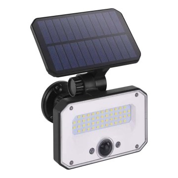 LED Solarni reflektor s senzorjem gibanja SPILO LED/3,7V 3600mAh 3000K IP54 + Daljinski upravljalnik