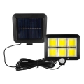 LED Solarni reflektor s senzorjem LED/1,5W/3,7V 6000K IP44 1200 mAh