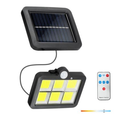 LED Solarni reflektor s senzorjem LED/1,5W/3,7V 6000K IP44 1200 mAh