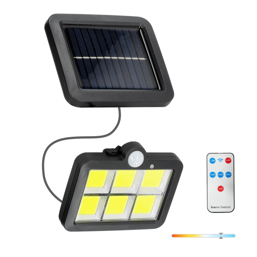 LED Solarni reflektor s senzorjem LED/1,5W/3,7V 6000K IP44 1200 mAh
