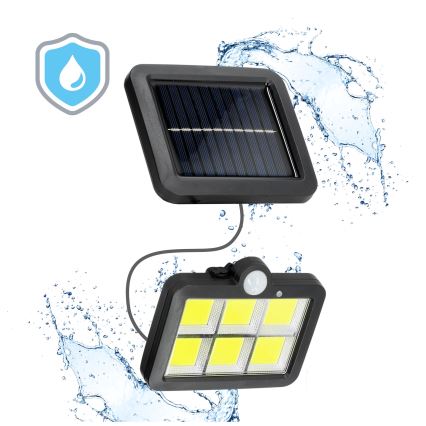 LED Solarni reflektor s senzorjem LED/1,5W/3,7V 6000K IP44 1200 mAh