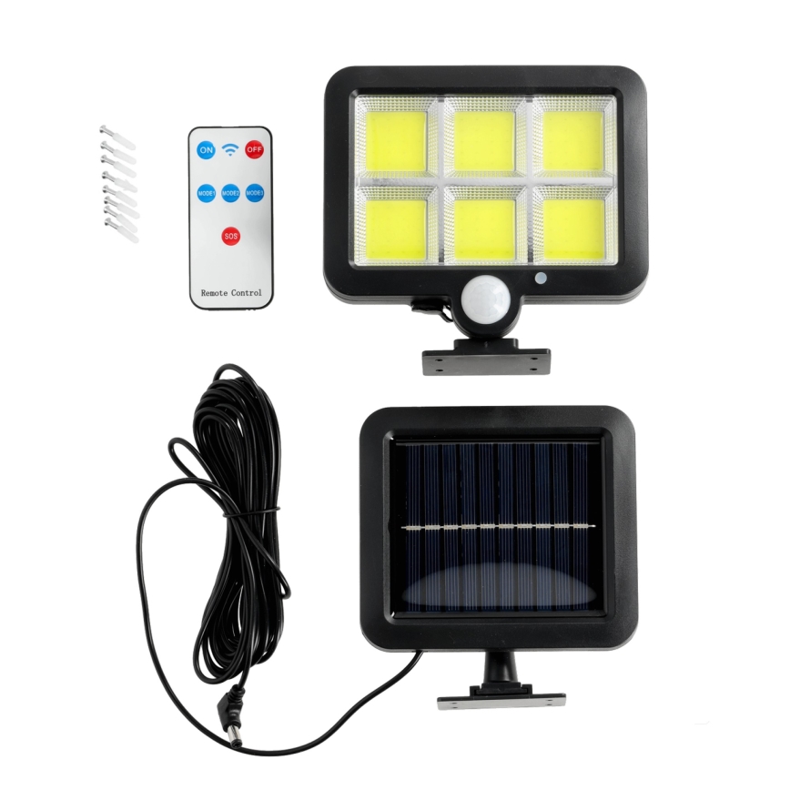 LED Solarni reflektor s senzorjem LED/1,5W/3,7V 6000K IP44 1200 mAh