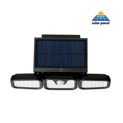 LED Solarni reflektor s senzorjem LED/1,5W/3,7V 6000K IP44 2400 mAh