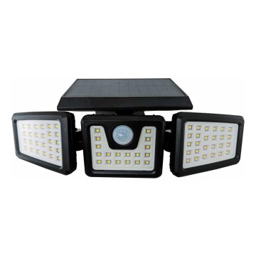 LED Solarni reflektor s senzorjem LED/14W/3,7V 1800 mAh IP54