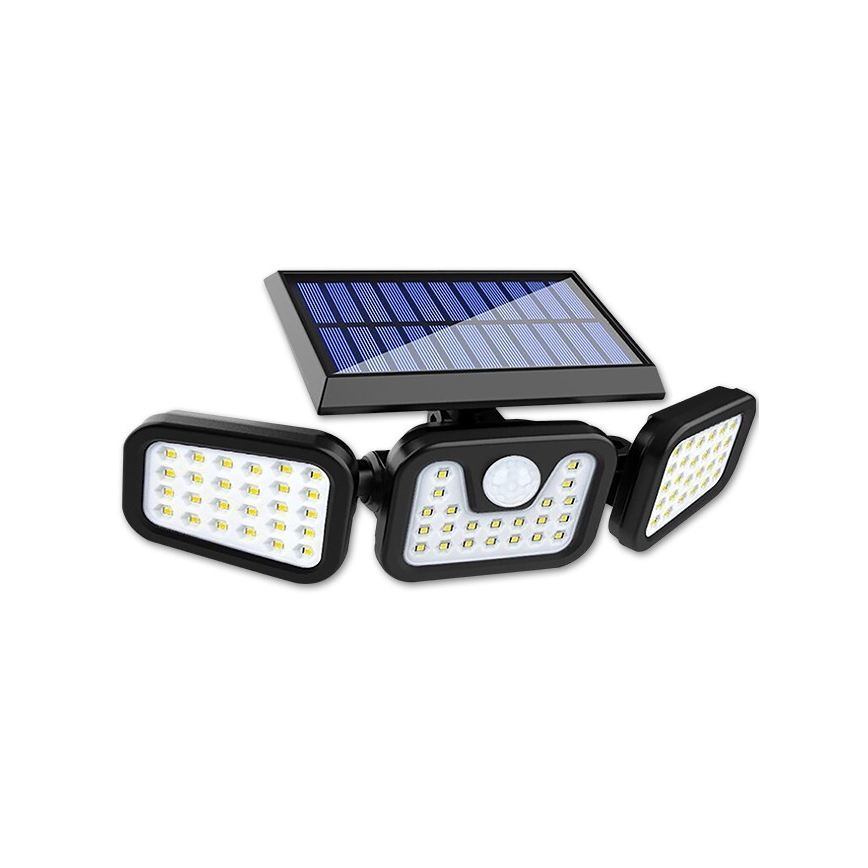LED Fleksibilni solarna reflektor s senzorjem LED/15W/3,7V 2400 mAh IP54 4500K