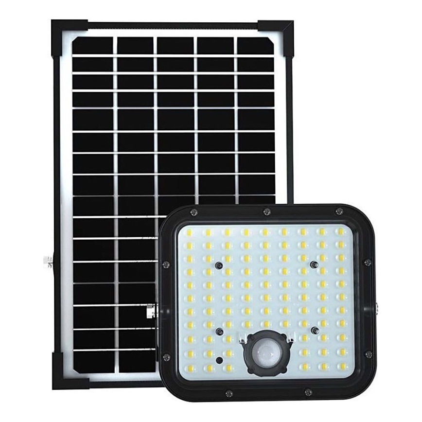 LED Solarni reflektor s senzorjem LED/30W/6,4V 6400K 6000 mAh + Daljinski upravljalnik
