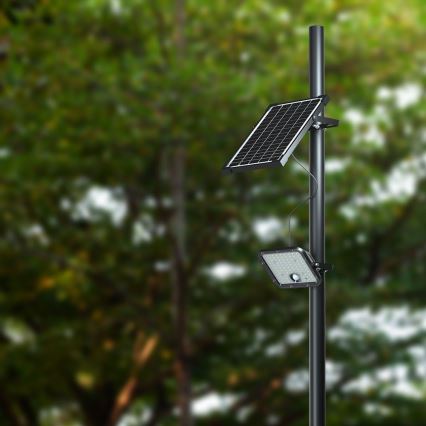 LED Solarni reflektor s senzorjem LED/30W/6,4V 6400K 6000 mAh + Daljinski upravljalnik