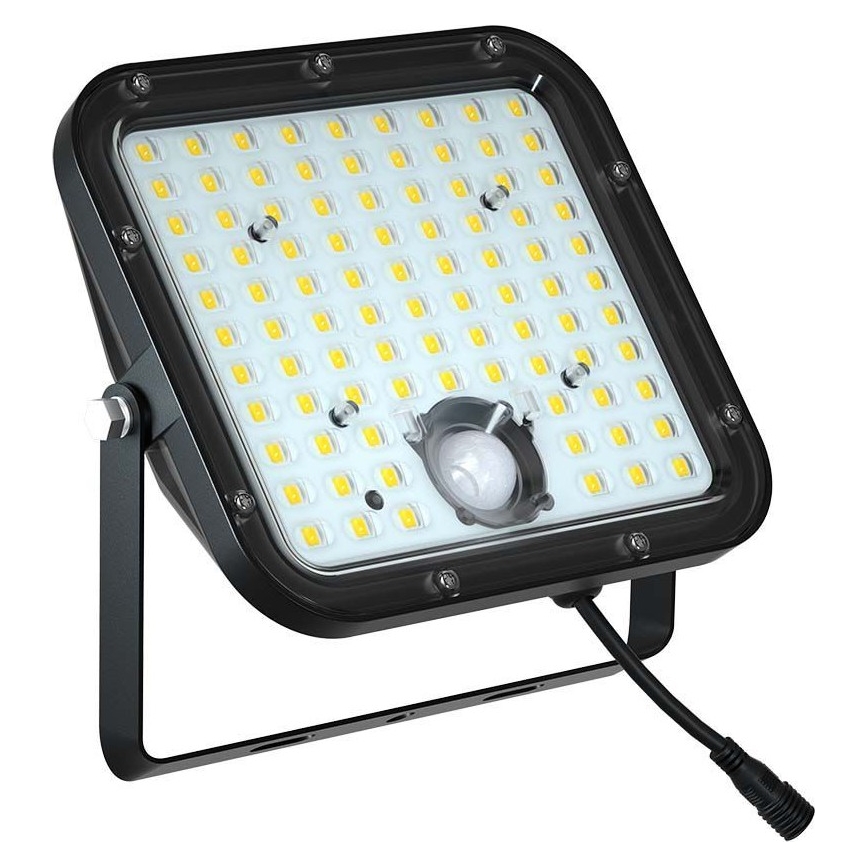 LED Solarni reflektor s senzorjem LED/30W/6,4V 6400K 6000 mAh + Daljinski upravljalnik
