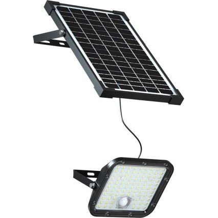 LED Solarni reflektor s senzorjem LED/30W/6,4V 6400K 6000 mAh + Daljinski upravljalnik