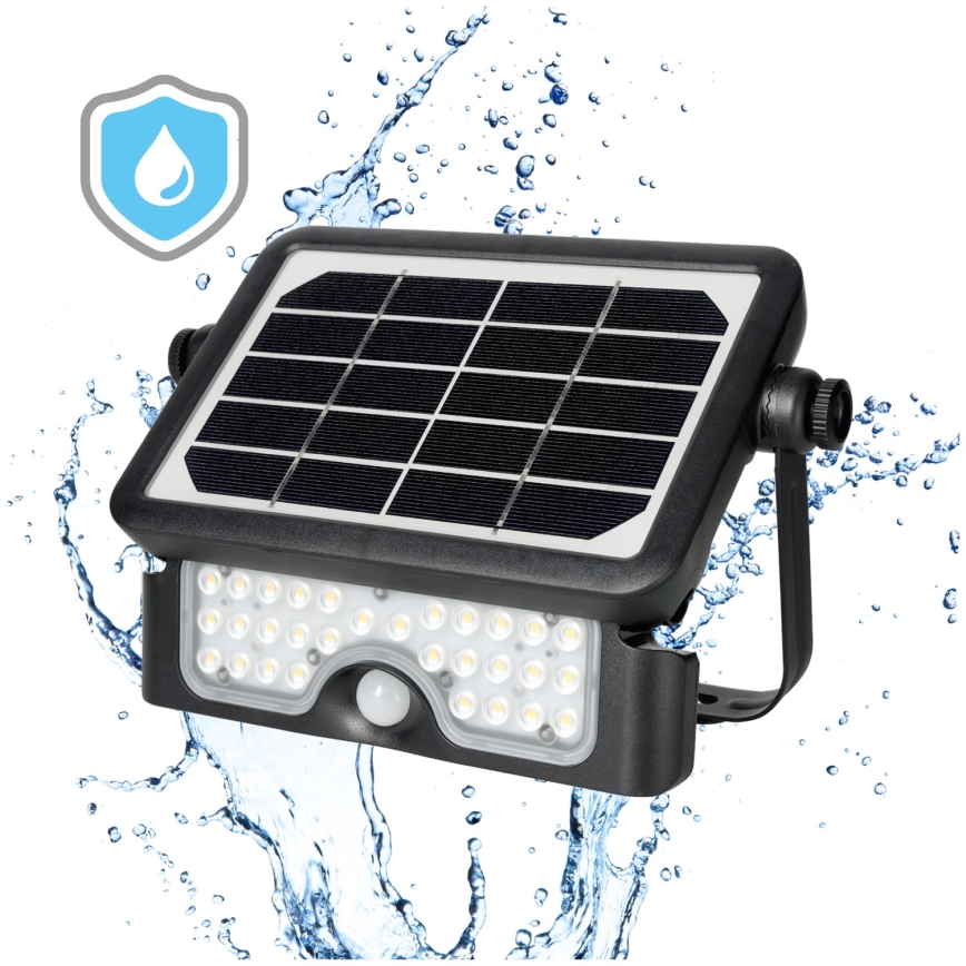 LED Solarni reflektor s senzorjem LED/5W/3,7V 4000K IP65 3000 mAh