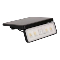 LED solarni reflektor s senzorjem LED/8W/3,7V 2000 mAh IP54 črna