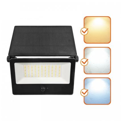 LED sončni reflektor z senzorjem NCS G2 LED/30W/3,7V 3000/4000/6500K IP54 5200 mAh