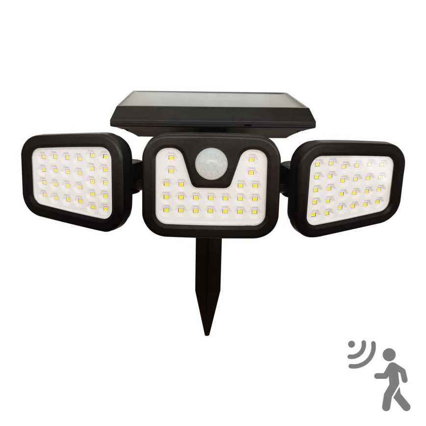 LED Solarni reflektor s senzorjem TRIO LED/0,6W/3,7V 1200 mAh IP44