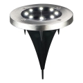 LED solarno svetilo SOLLY LED/1,2V 6500K Ø 11,5 cm 300 mAh IP44 kromirano