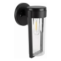 LED sončna stenska svetilka LED/1W/3,7V 500 mAh IP65 črna