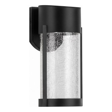 LED sončna stenska svetilka LED/3,7V 300 mAh IP44 črna