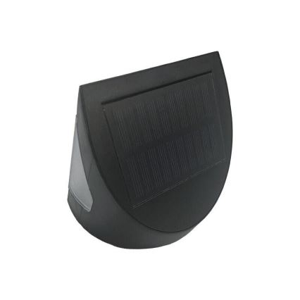 LED solarno stensko svetilo s senzorjem LED/3W/3,7V 3000/4000K 1200 mAh IP54 črna