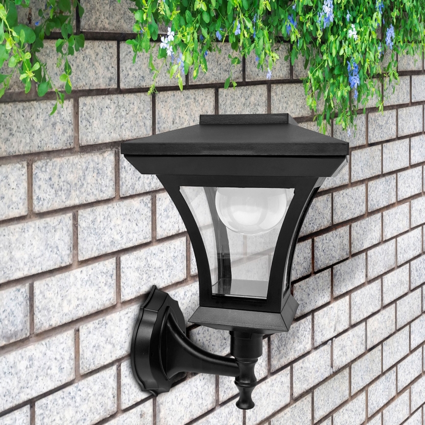LED sončna stenska svetilka TIRANA LED/1,2V 1800 mAh IP44 črna