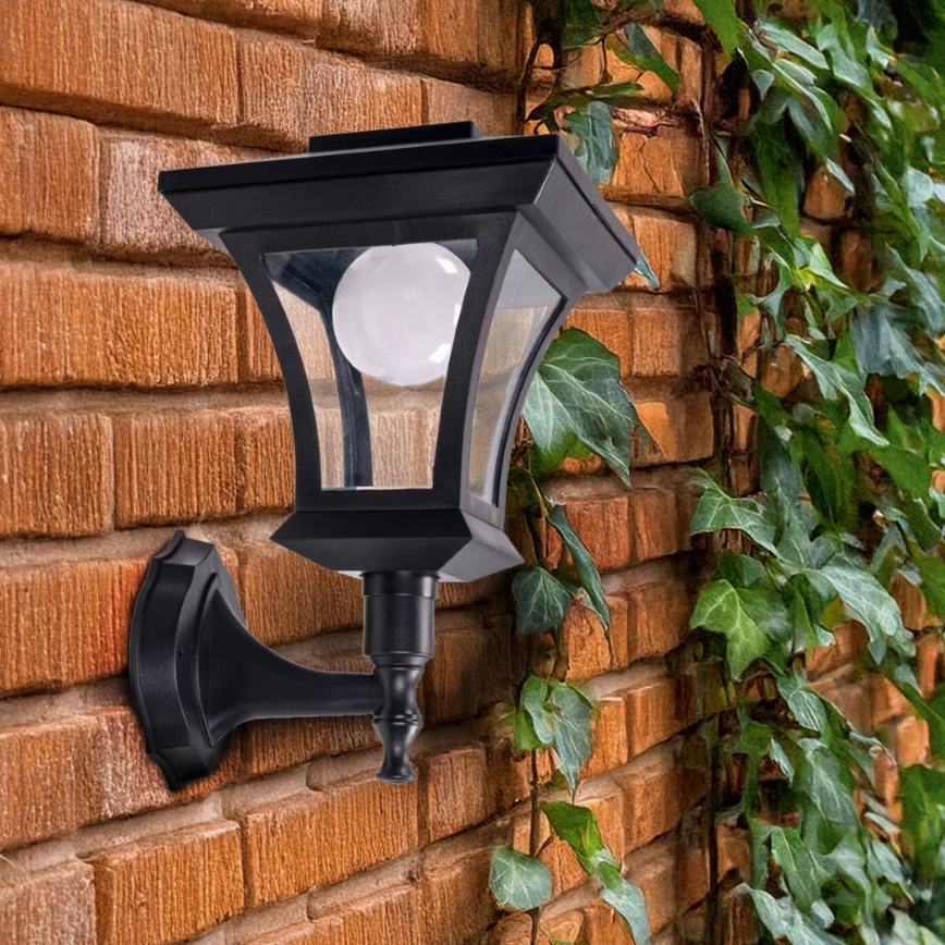 LED sončna stenska svetilka TIRANA LED/1,2V 1800 mAh IP44 črna