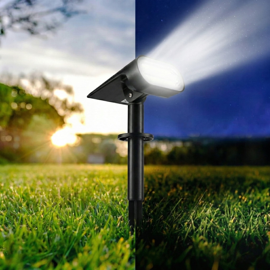 LED sončna svetilka 2 v 1 LED/3,7V 1200 mAh IP54 črna