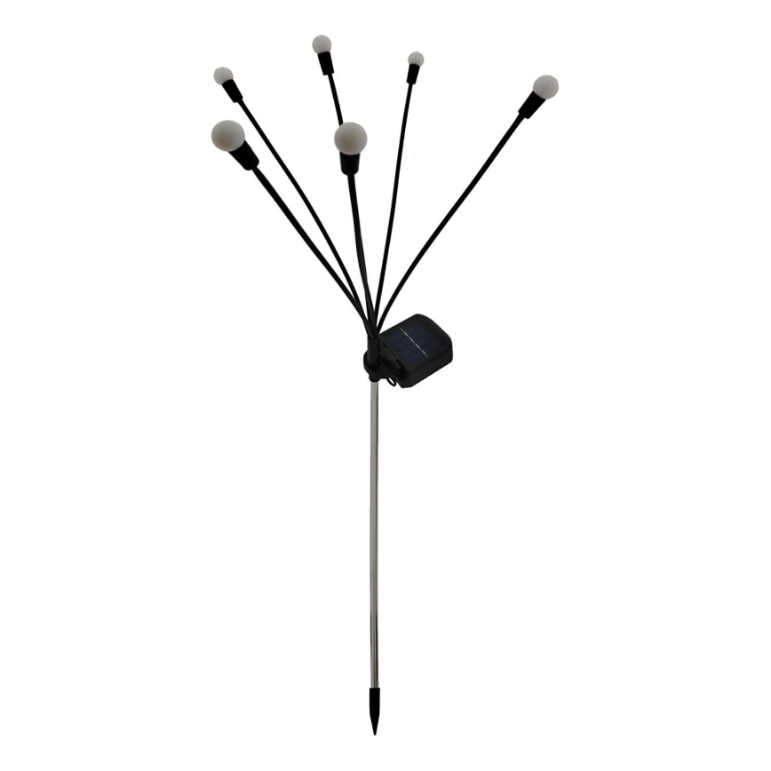 LED sončna svetilka 6xLED/1,2V 300 mAh IP44 črna