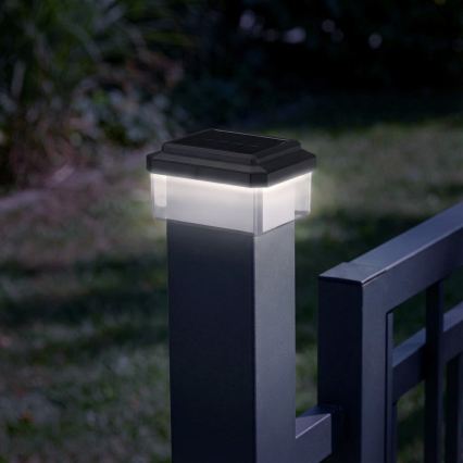 LED sončna svetilka ELVO LED/4,5W/1,2V 300 mAh IP44 črna