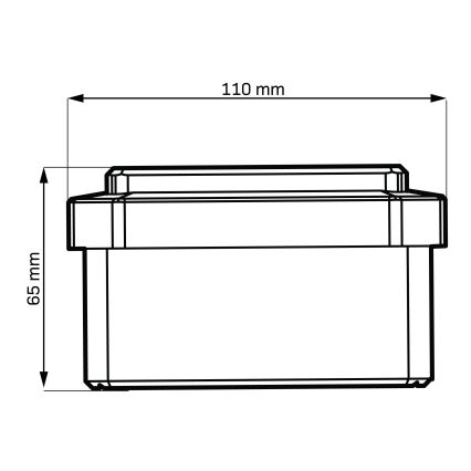 LED sončna svetilka ELVO LED/4,5W/1,2V 300 mAh IP44 črna