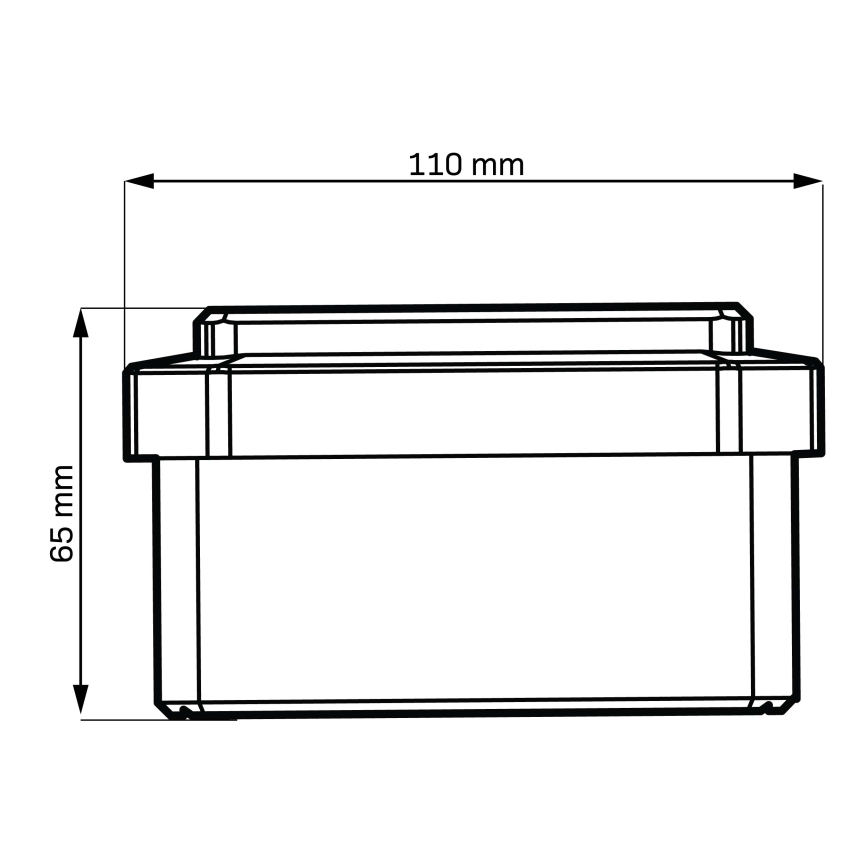 LED sončna svetilka ELVO LED/4,5W/1,2V 300 mAh IP44 črna