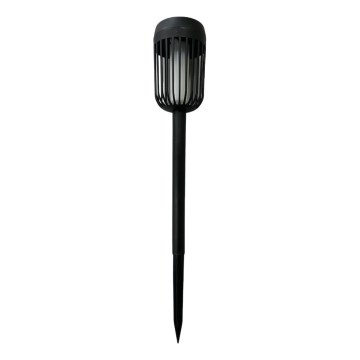 LED sončna svetilka FLAME LED/1,2V 100 mAh 1800K 37 cm IP44 črna