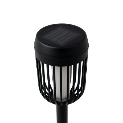LED sončna svetilka FLAME LED/1,2V 100 mAh 1800K 37 cm IP44 črna