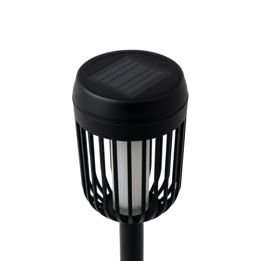 LED sončna svetilka FLAME LED/1,2V 100 mAh 1800K 37 cm IP44 črna