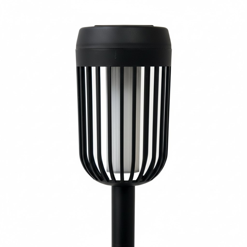 LED sončna svetilka FLAME LED/1,2V 100 mAh 1800K 37 cm IP44 črna