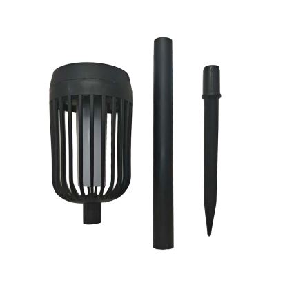 LED sončna svetilka FLAME LED/1,2V 100 mAh 1800K 37 cm IP44 črna