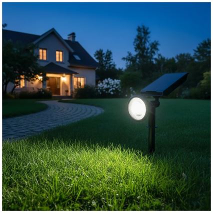 LED sončna svetilka LANCE LED/3,7 V 6000 K IP44 1500 mAh