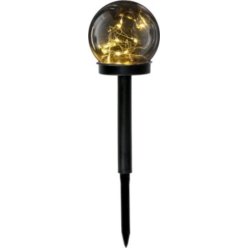 LED sončna svetilka s senzorjem GLEAM LED/1,2V 3000K IP44 40 mAh dimna/črna