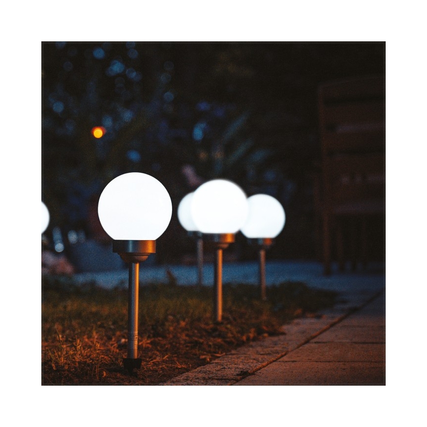 LED sončna svetilka SPHERE LED/1,2V 4000K IP44 200 mAh premer 20 cm