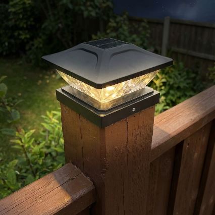 LED sončna svetilka TOYA LED/4,5W/230V 3000/6500K 600 mAh IP44 črna