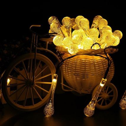 LED sončni niz z senzorjem mraka 20xLED/0,72W/1,2V 600 mAh 4,7m IP44