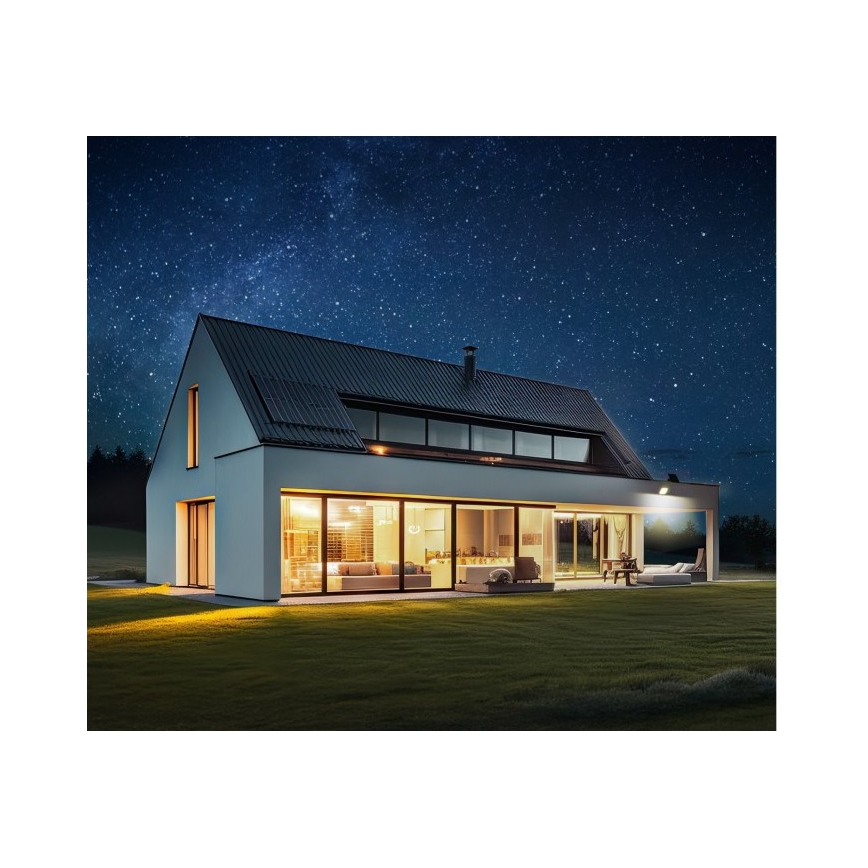 LED zatemnjevalen sončni reflektor s senzorjem LED/10W/3,7V 3000/4000K IP65 3600 mAh + z daljinskim upravljalnikom