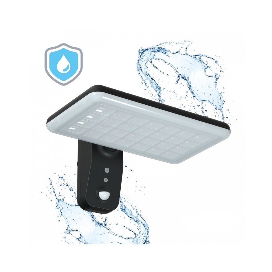 LED solarna stenska svetilka s senzorjem PHOENIX LED/15W/3,2V 3000/4000K IP65 6000 mAh