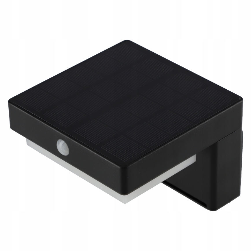 LED sončno stensko svetilo s senzorjem LED/5W/3,7V 2000 mAh IP44 črna