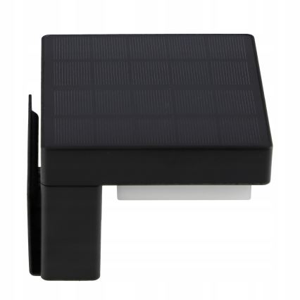 LED sončno stensko svetilo s senzorjem LED/5W/3,7V 2000 mAh IP44 črna