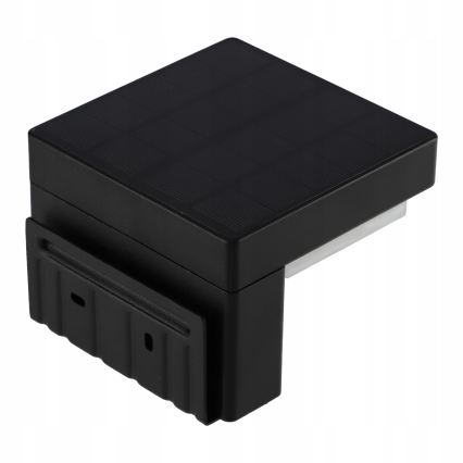LED sončno stensko svetilo s senzorjem LED/5W/3,7V 2000 mAh IP44 črna