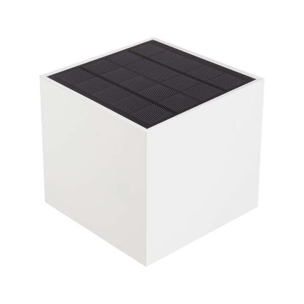 LED solarna stenska svetilka s senzorjem LED/9W/5V 3000/4000/5000K IP65 2600 mAh bela