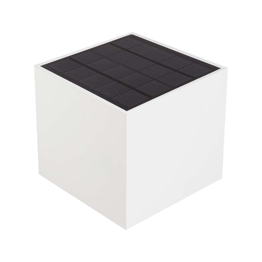 LED solarna stenska svetilka s senzorjem LED/9W/5V 3000/4000/5000K IP65 2600 mAh bela