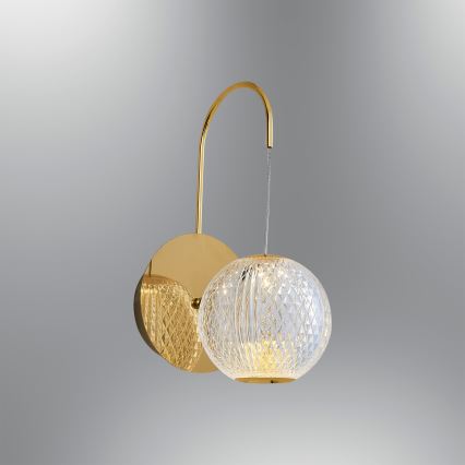 LED Stenska lampa CREMONA LED/5W/230V 3000K zlatna