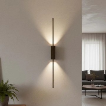 LED stenska svetilka AISHA LED/12W/230V 4000K 80 cm črna